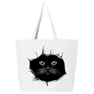 Black Cat Stares At You Cat Eyes 25L Jumbo Tote