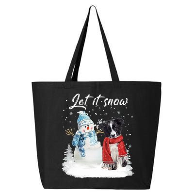 Border Collie Santa Dog Christmas Snow Xmas Pajama Meaningful Gift 25L Jumbo Tote