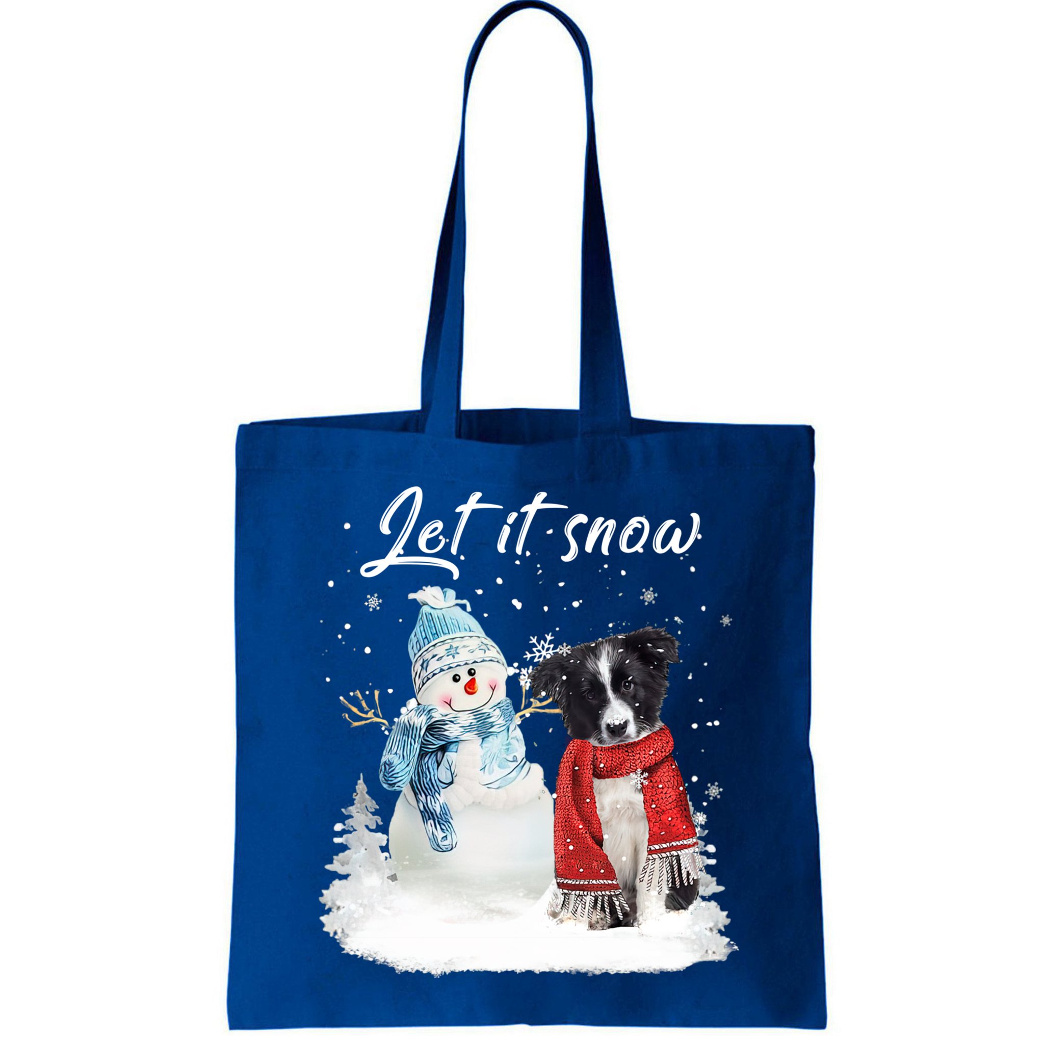 Border Collie Santa Dog Christmas Snow Xmas Pajama Meaningful Gift Bag