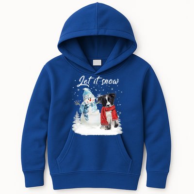 Border Collie Santa Dog Christmas Snow Xmas Pajama Meaningful Gift Kids Hoodie