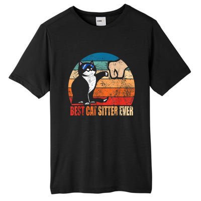 Best Cat Sitter Ever Funny Fist Bump Tall Fusion ChromaSoft Performance T-Shirt