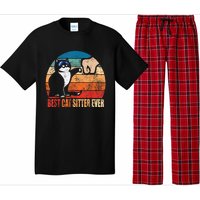 Best Cat Sitter Ever Funny Fist Bump Pajama Set