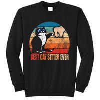 Best Cat Sitter Ever Funny Fist Bump Tall Sweatshirt