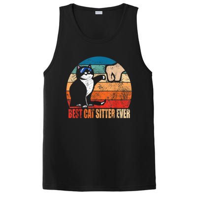 Best Cat Sitter Ever Funny Fist Bump PosiCharge Competitor Tank