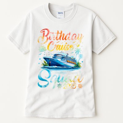Birthday Cruise Squad 2025 Cruise Birthday Party Vacation Tall T-Shirt
