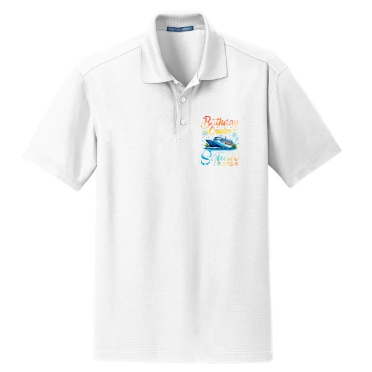 Birthday Cruise Squad 2025 Cruise Birthday Party Vacation Dry Zone Grid Polo