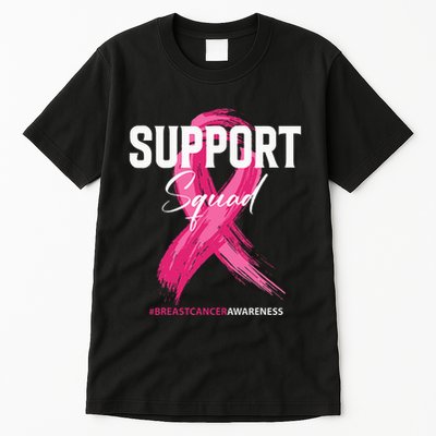 Breast Cancer Support Squad Breast Cancer Awareness Tall T-Shirt