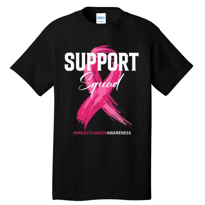 Breast Cancer Support Squad Breast Cancer Awareness Tall T-Shirt