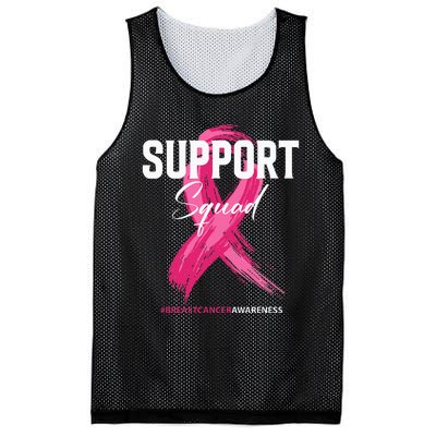 Breast Cancer Support Squad Breast Cancer Awareness Mesh Reversible Basketball Jersey Tank