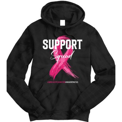 Breast Cancer Support Squad Breast Cancer Awareness Tie Dye Hoodie