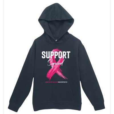 Breast Cancer Support Squad Breast Cancer Awareness Urban Pullover Hoodie