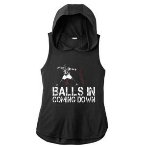 Baseball Catcher Softball Catcher Baseball Fan Ladies PosiCharge Tri-Blend Wicking Draft Hoodie Tank