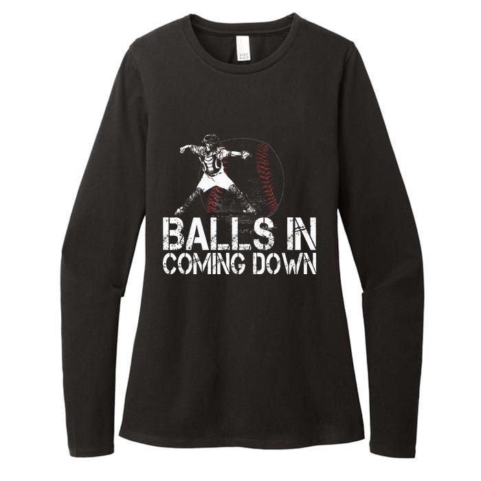 Baseball Catcher Softball Catcher Baseball Fan Womens CVC Long Sleeve Shirt