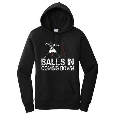 Baseball Catcher Softball Catcher Baseball Fan Women's Pullover Hoodie