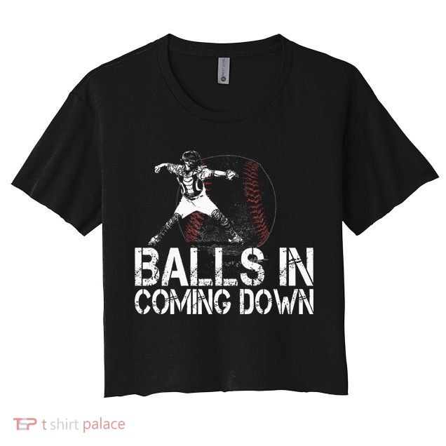 Baseball Catcher Softball Catcher Baseball Fan Crop Top