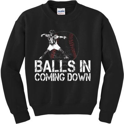 Baseball Catcher Softball Catcher Baseball Fan Kids Sweatshirt