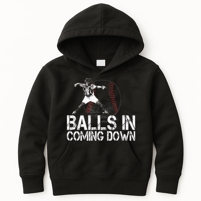 Baseball Catcher Softball Catcher Baseball Fan Kids Hoodie