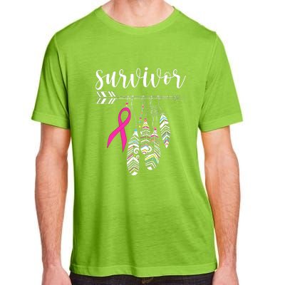 Breast Cancer Survivor Warrior Pink Breast Cancer Ribbon Adult ChromaSoft Performance T-Shirt