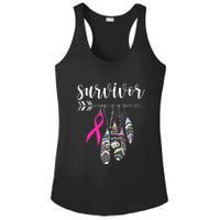 Breast Cancer Survivor Warrior Pink Breast Cancer Ribbon Ladies PosiCharge Competitor Racerback Tank