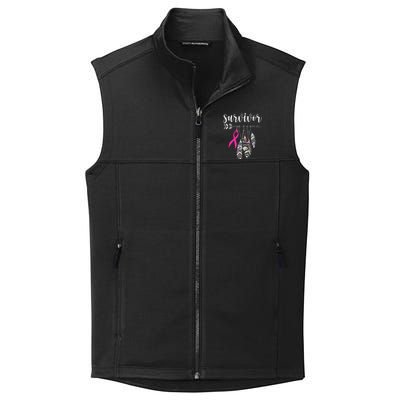 Breast Cancer Survivor Warrior Pink Breast Cancer Ribbon Collective Smooth Fleece Vest