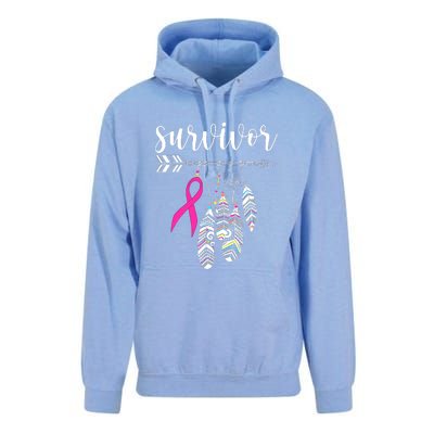 Breast Cancer Survivor Warrior Pink Breast Cancer Ribbon Unisex Surf Hoodie