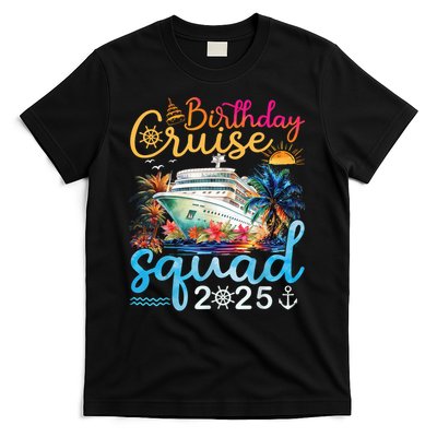 Birthday Cruise Squad 2025 Family Cruise Vacation Birthday T-Shirt
