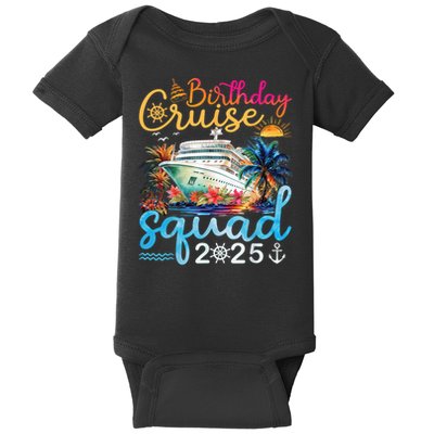 Birthday Cruise Squad 2025 Family Cruise Vacation Birthday Baby Bodysuit