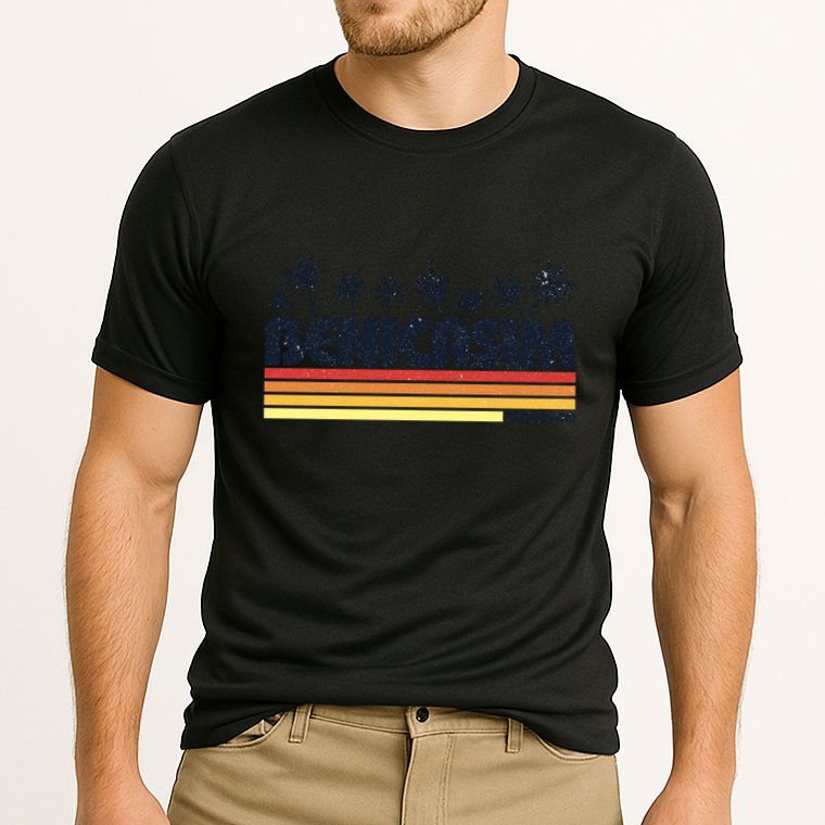 Benicasim Castellon Spain Retro Tourism Great Gift Cooling Performance Crew T-Shirt