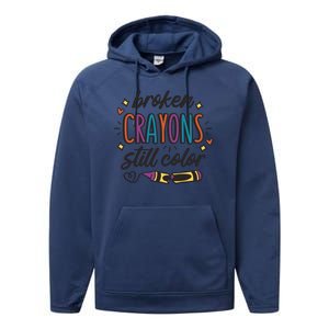 Broken Crayons Still Color Performance Fleece Hoodie