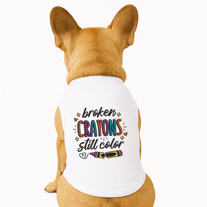 Broken Crayons Still Color Doggie Tank