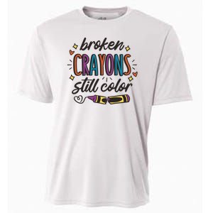 Broken Crayons Still Color Cooling Performance Crew T-Shirt