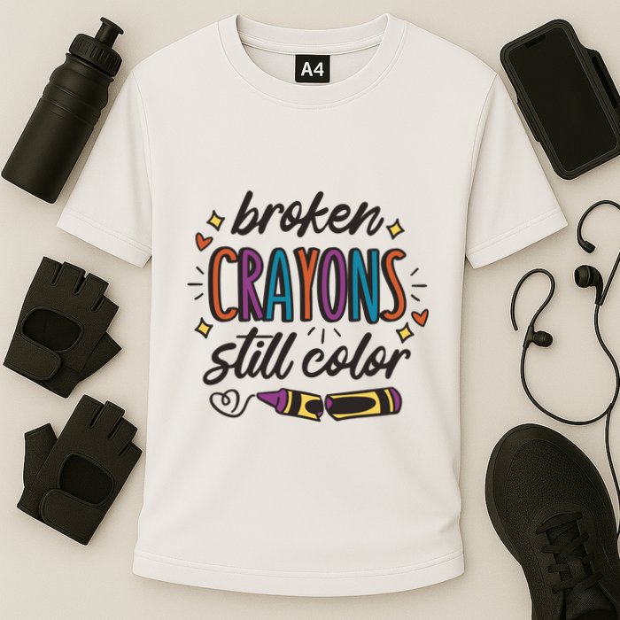 Broken Crayons Still Color Performance Shirt