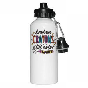 Broken Crayons Still Color Aluminum Water Bottle