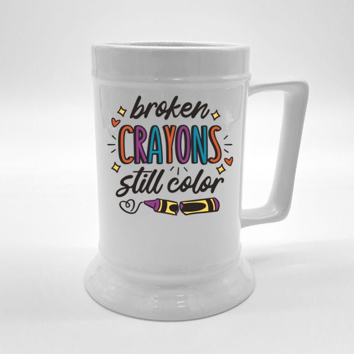 Broken Crayons Still Color Beer Stein