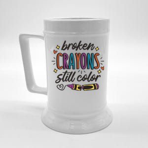 Broken Crayons Still Color Beer Stein