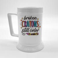 Broken Crayons Still Color Beer Stein