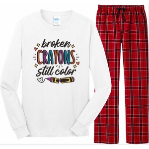 Broken Crayons Still Color Long Sleeve Pajama Set