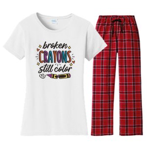 Broken Crayons Still Color Women's Flannel Pajama Set