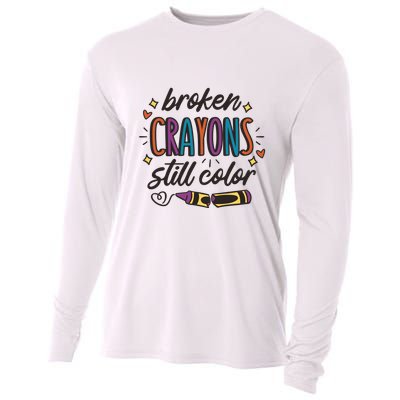Broken Crayons Still Color Cooling Performance Long Sleeve Crew