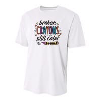 Broken Crayons Still Color Youth Performance Sprint T-Shirt