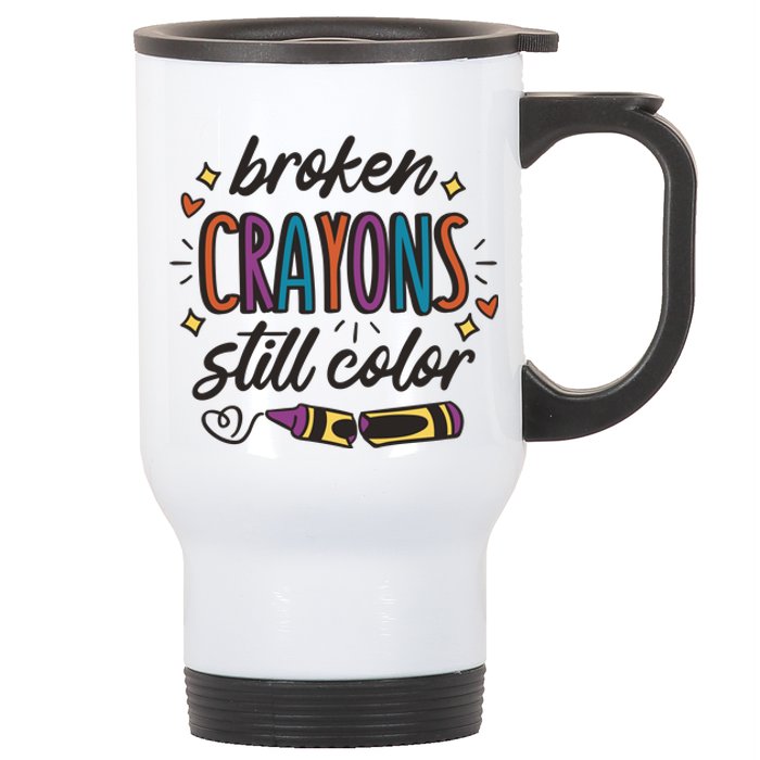 Broken Crayons Still Color Stainless Steel Travel Mug