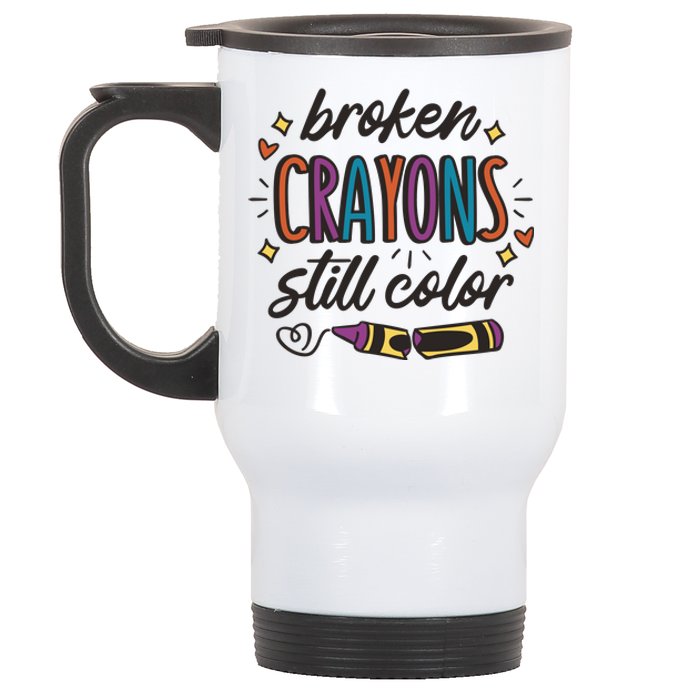 Broken Crayons Still Color Stainless Steel Travel Mug