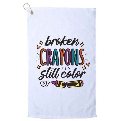 Broken Crayons Still Color Golf Towel