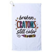 Broken Crayons Still Color Golf Towel