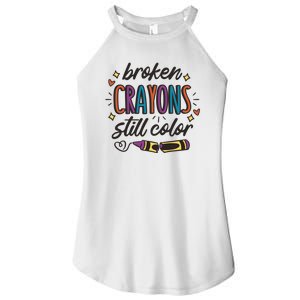 Broken Crayons Still Color Women's Perfect Tri Rocker Tank