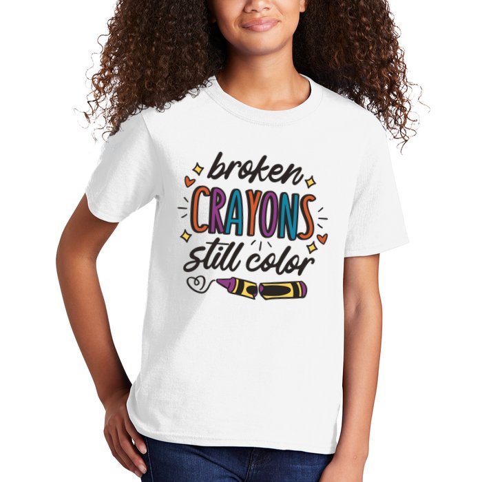 Broken Crayons Still Color Kids T-Shirt