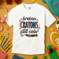 Broken Crayons Still Color Kids T-Shirt