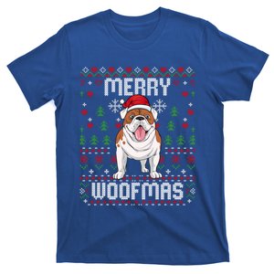 Bulldog Christmas Sweater Ugly Xmas Merry Woofmas Cool Gift T-Shirt