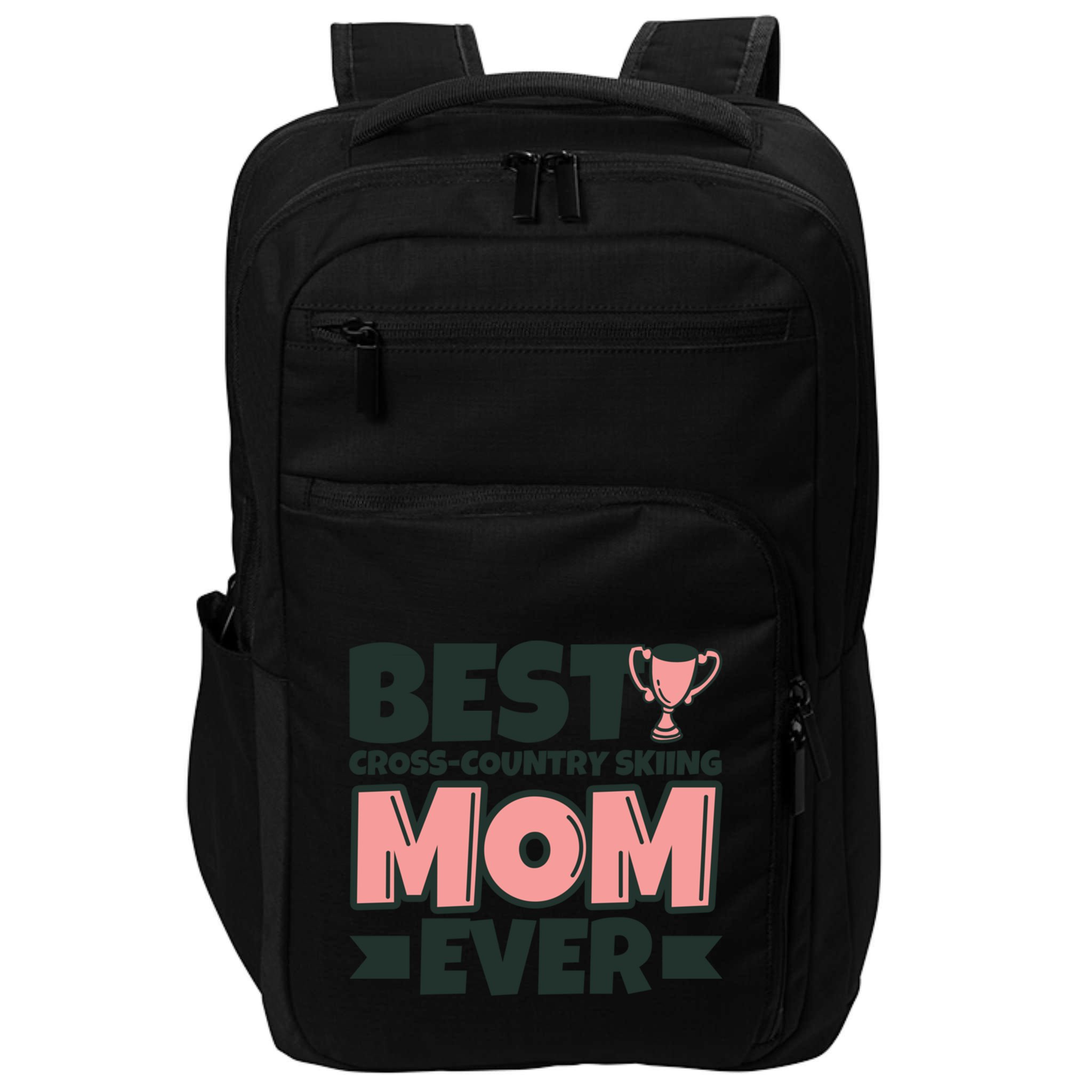 Best Crosscountry Skiing Mom Ever Mother Funny Cute Gift Impact Tech Backpack