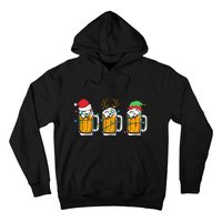 Beer Christmas Santa Reinbeer Xmas Light Xmas Holiday Hoodie